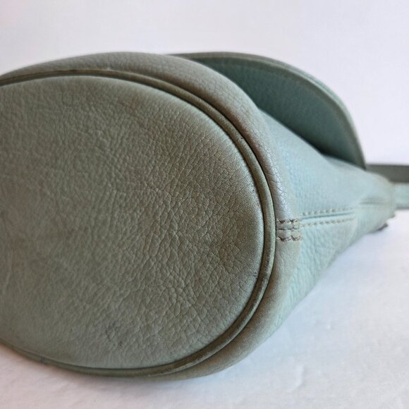 EUC & Vintage Coach Sonoma Flap Bag Natural Grain (#4903) in Aqua - Picture 8 of 15